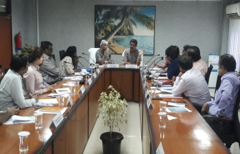दिनांक 10/05.2018 को चेन्नई में राज्य अनुवीक्षण समितियों के सदस्यों और  जी.एस.टी तमिल नाडू राज्य कार्यकारिणी आयुक्तों के साथ बैठक । 